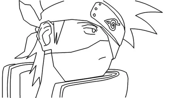 Imagenes de kakashi para colorear - Imagui