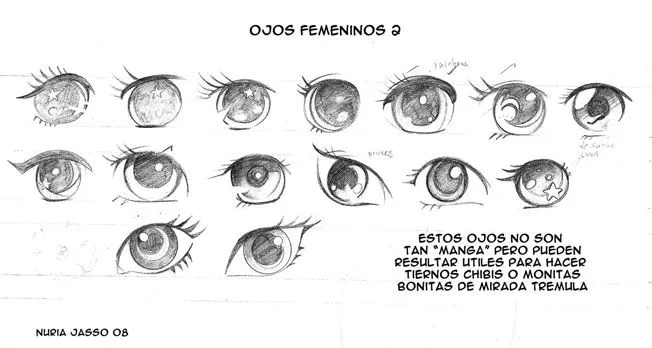 Ojos anime chibi - Imagui