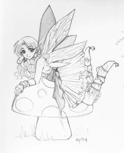 Dibujo de hongos a lapiz - Imagui