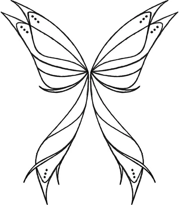 Alas de hada para dibujar - Imagui