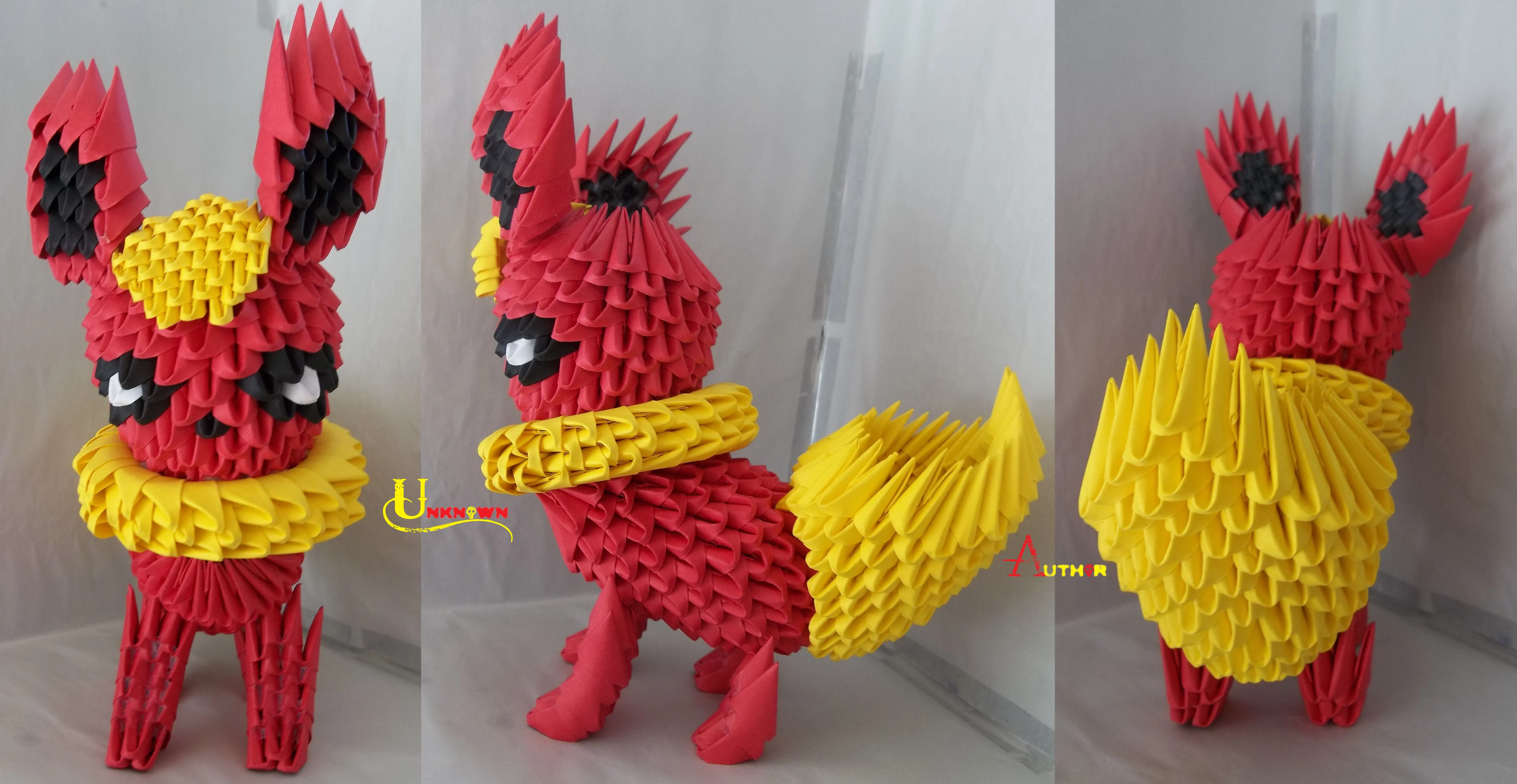DeviantArt: More Like 3D Origami - Flareon by Jobe3DO DeviantArt: More Like 3D Origami - Flareon by Jobe3DO