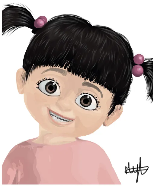 deviantART: More Like Boo draws self portrait by puchugrz