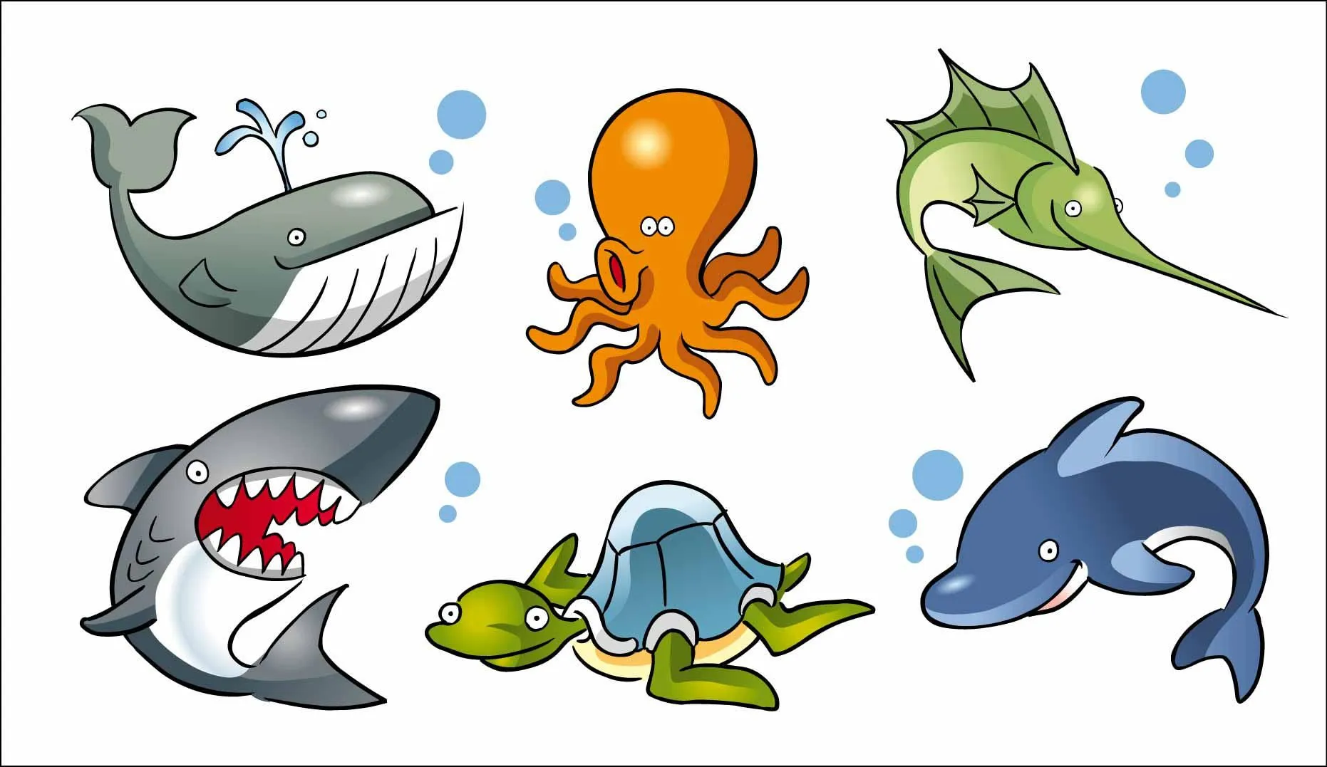 Caricaturas de animales marinos EPS by GianFerdinand on DeviantArt Caricaturas de animales marinos EPS by GianFerdinand on DeviantArt