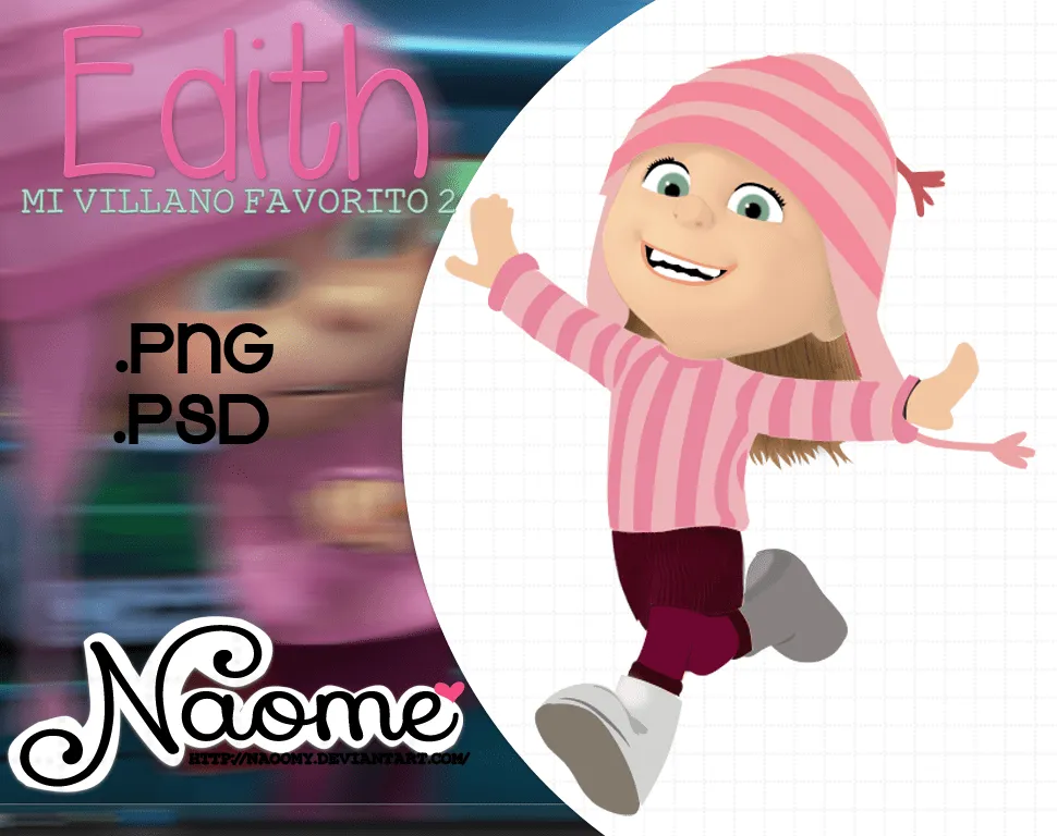 DeviantArt: More Like Edith - Mi villano favorito - PSD,PNG by Naoomy