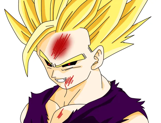 DeviantArt: More Like Gohan ssj2 a base de goku ssj o_O by Gohan-Cell