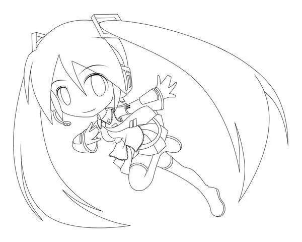 Miku chibi coloring pages - Imagui