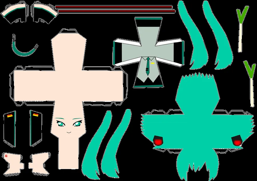 DeviantArt: More Like miku papercraft by ryoukamui DeviantArt: More Like miku papercraft by ryoukamui