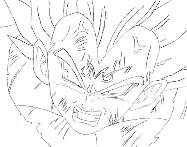Majin vegeta para pintar - Imagui