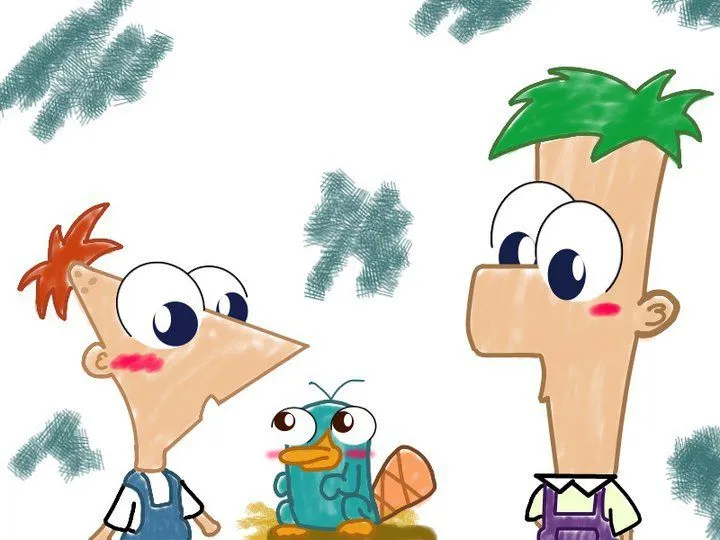 Phineas y ferb con perry de bebes by Cristal11 on DeviantArt