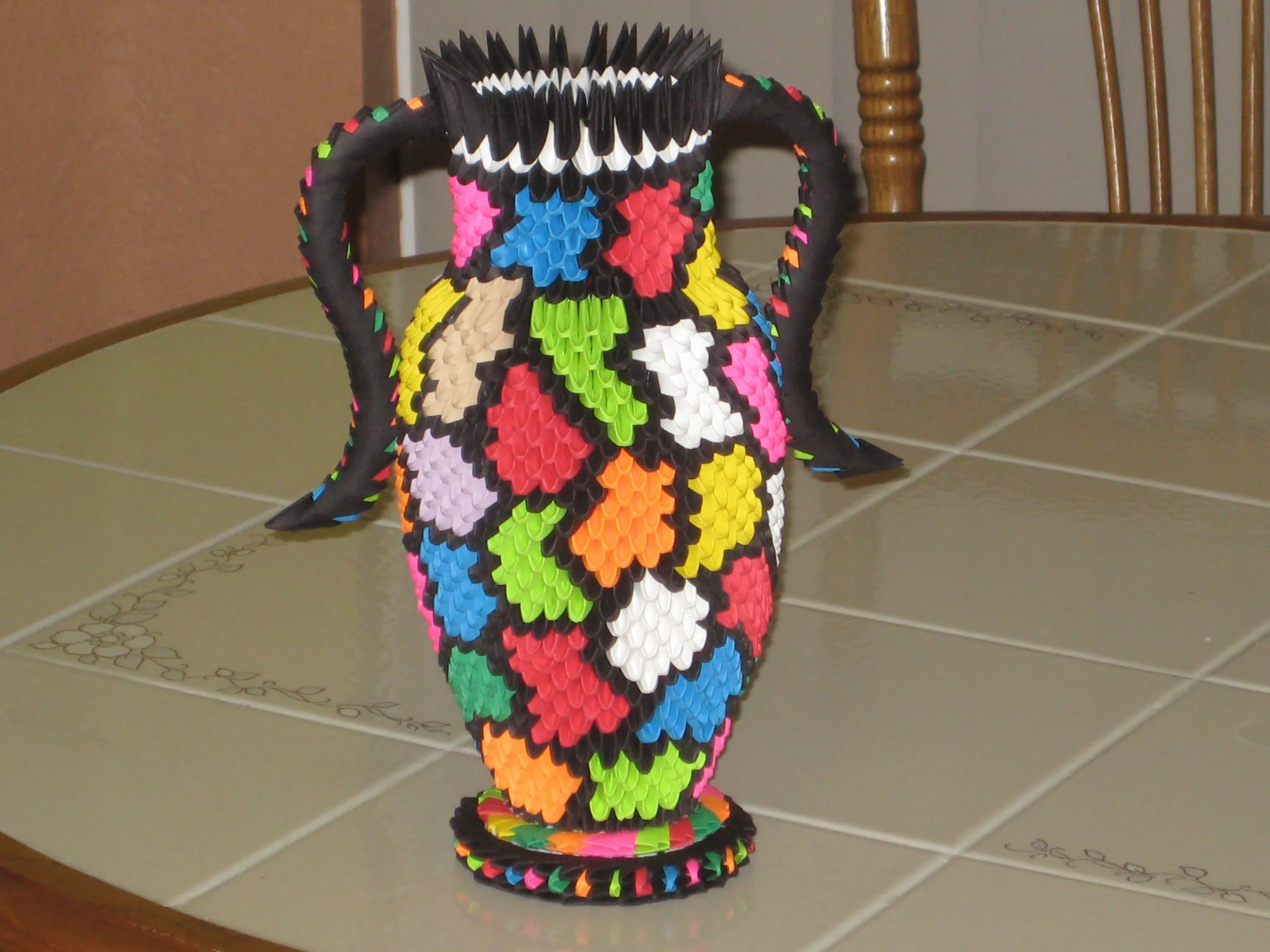 DeviantArt: More Like Vase-3D Origami by esmeraldaarribas DeviantArt: More Like Vase-3D Origami by esmeraldaarribas