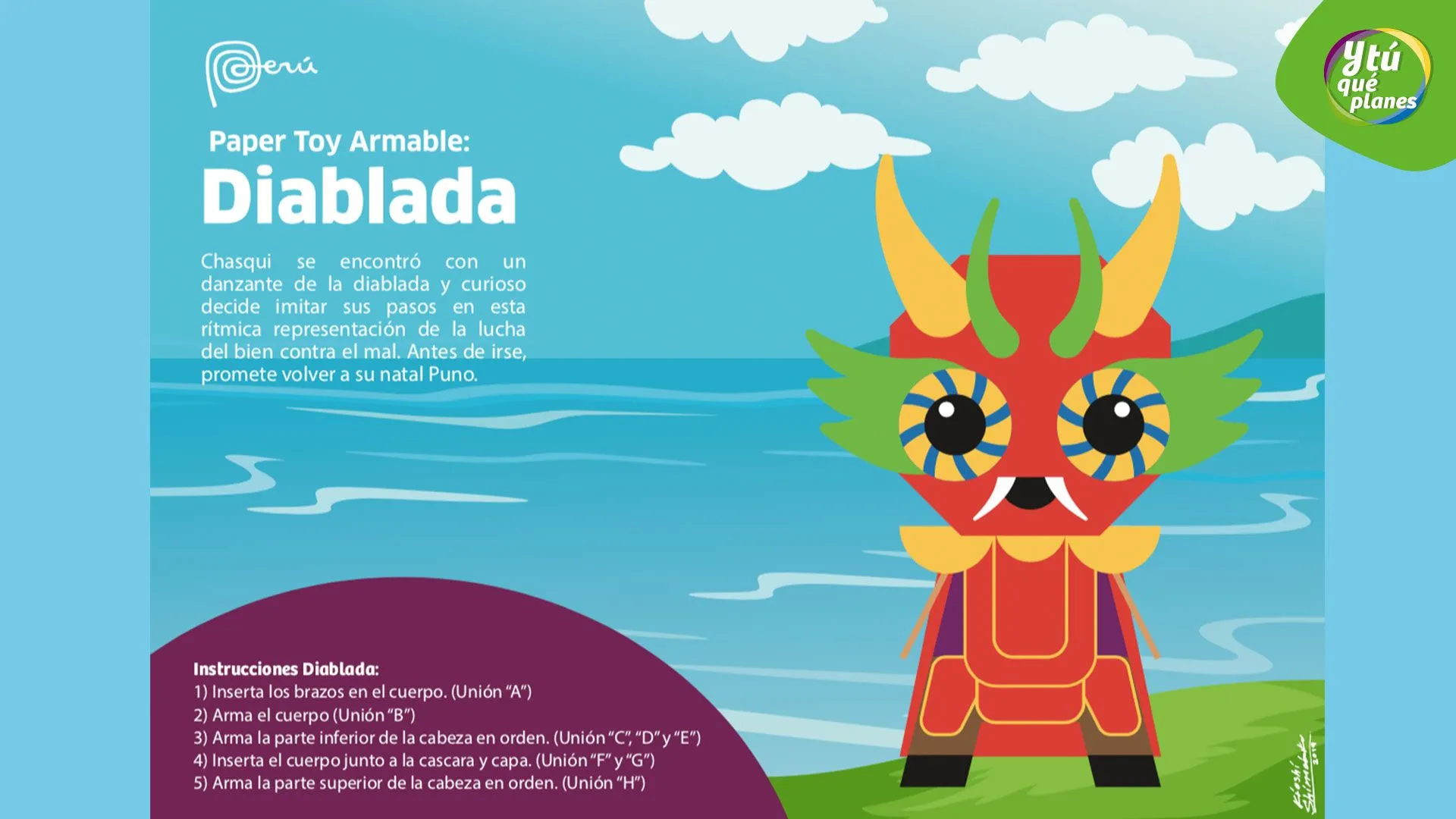 Diablada | Paper Toys | Contigo Perú | Y tú qué planes? Diablada | Paper Toys | Contigo Perú | Y tú qué planes?