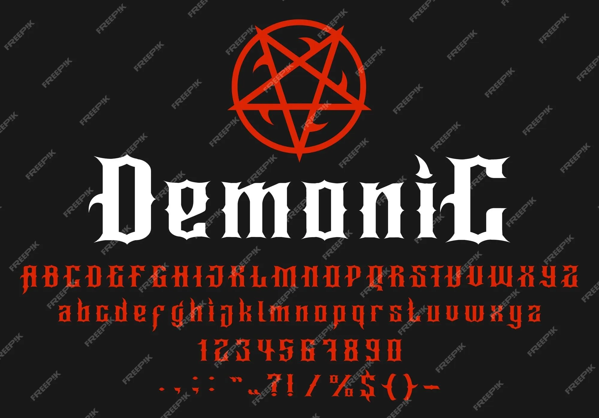 Diablo fuente alfabeto horror goth tipografía tipo | Vector Premium Diablo fuente alfabeto horror goth tipografía tipo | Vector Premium