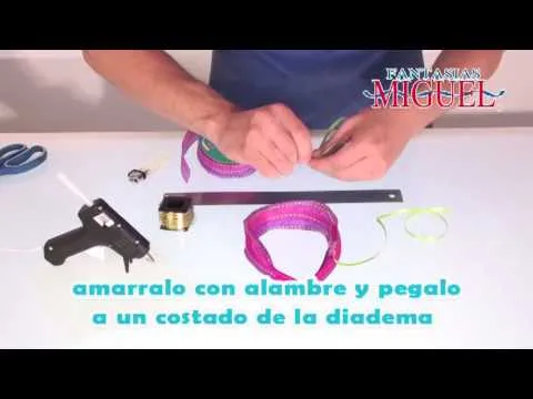 Como hacer una diadema decorada. - YouTube