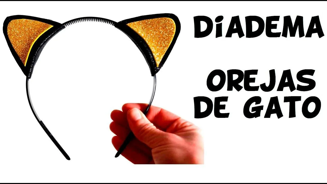Cómo hacer una Diadema de Gato, Ideal para Halloween o Carnaval - YouTube Cómo hacer una Diadema de Gato, Ideal para Halloween o Carnaval - YouTube
