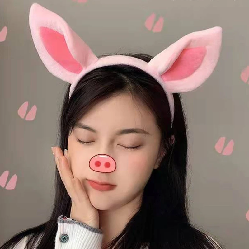 Diadema con orejas de cerdo para mujer, accesorios sencillos para el cabello para estudiantes, diadema de felpa con dibujos animados, envío directo - AliExpress Diadema con orejas de cerdo para mujer, accesorios sencillos para el cabello para estudiantes, diadema de felpa con dibujos animados, envío directo - AliExpress