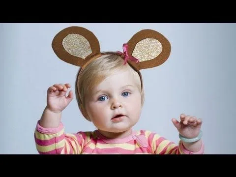 Diadema con orejas de ratón. Manualidades de Carnaval