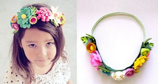 Diademas y coronas de fieltro para niñas ¡El complemento perfecto ... Diademas y coronas de fieltro para niñas ¡El complemento perfecto ...