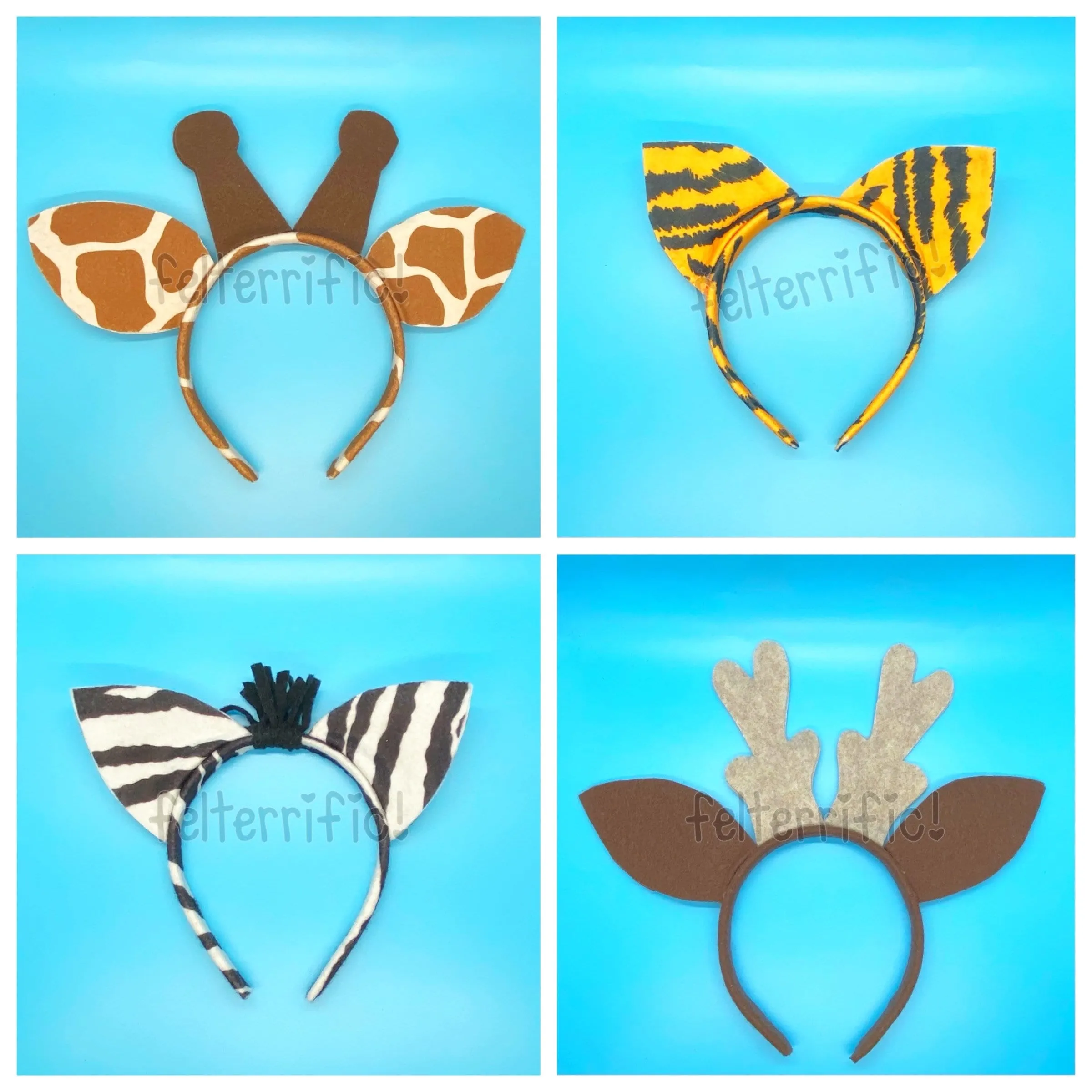 Diademas de orejas de animales de fieltro Guepardo Zorro - Etsy México Diademas de orejas de animales de fieltro Guepardo Zorro - Etsy México