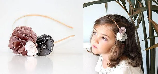 Diademas, tocados y flores de tela para Comunión - Vestidos y ... Diademas, tocados y flores de tela para Comunión - Vestidos y ...