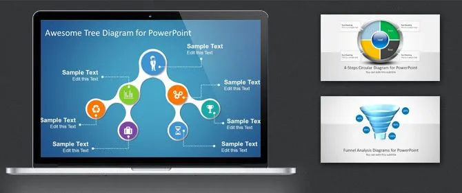 Diagramas Profesionales Para Presentaciones de PowerPoint - Social ...