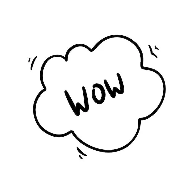 Diálogo pensamiento nube wow doodle línea dibujos animados libro para colorear | Vector Premium Diálogo pensamiento nube wow doodle línea dibujos animados libro para colorear | Vector Premium