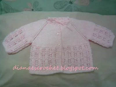 Diana es crochet: Chambrita Angelica