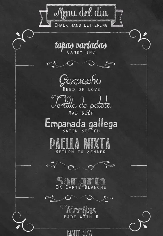 Dianthusa-Paris: Crear efecto pizarra y Tipografías para ella. Dianthusa-Paris: Crear efecto pizarra y Tipografías para ella.