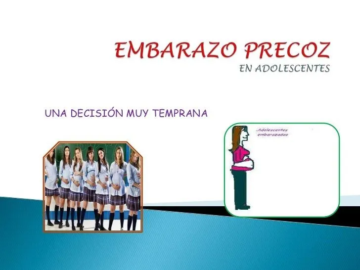 Diapositivas del embarazo precoz en adolescentes