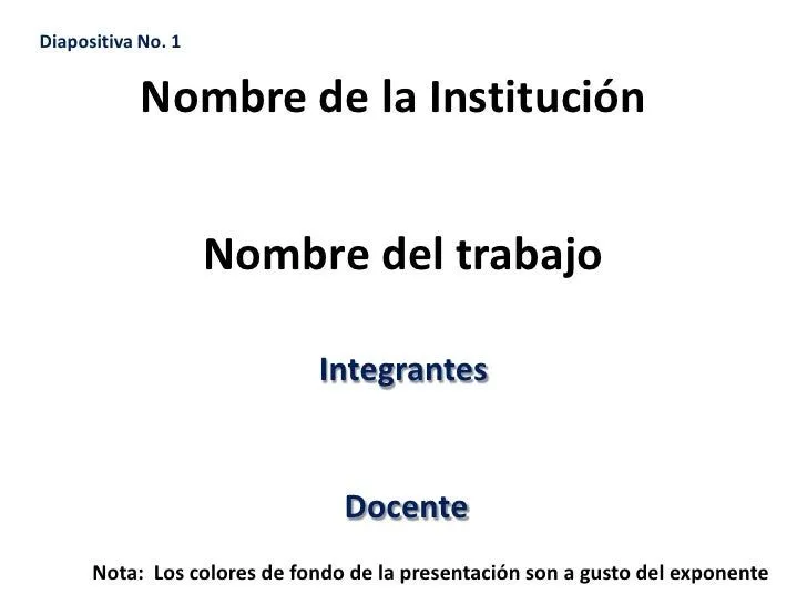 Como hacer diapositivas para una exposicion de calidad Como hacer diapositivas para una exposicion de calidad