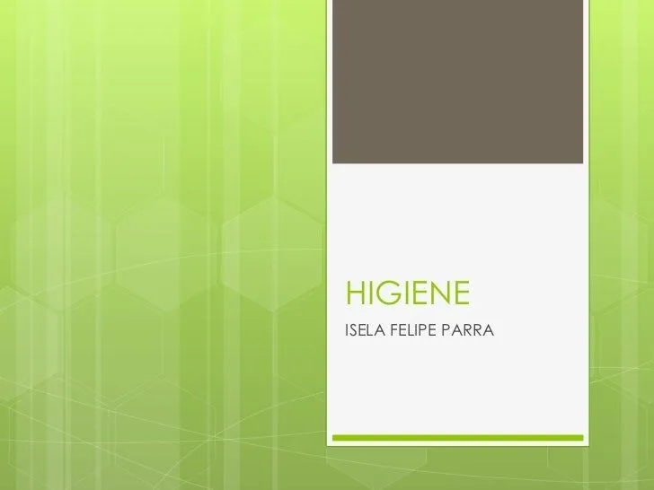 Diapositivas higiene