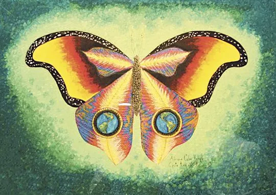 Diario Extra - Fantasía de mariposas revive en tizas al óleo