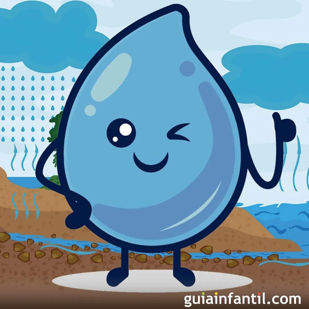 Diario de una gota de agua. Cuento corto para niños del ciclo del agua Diario de una gota de agua. Cuento corto para niños del ciclo del agua
