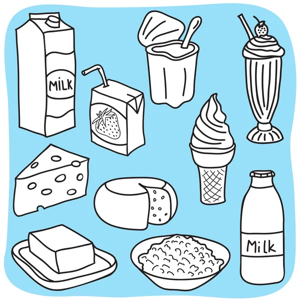 Diario y productos lácteos — Vector stock © kytalpa #11285212 Diario y productos lácteos — Vector stock © kytalpa #11285212