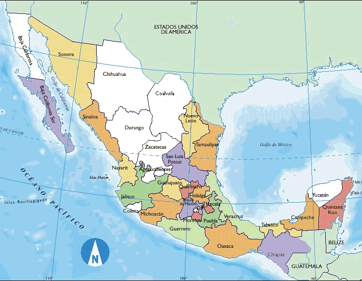 Diarios Revolucionarios de V: Mapas de Mexico para Descargar ...