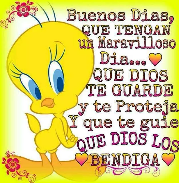 Buenos días! Que tengan un maravilloso día. Que Dios te guarde y ...