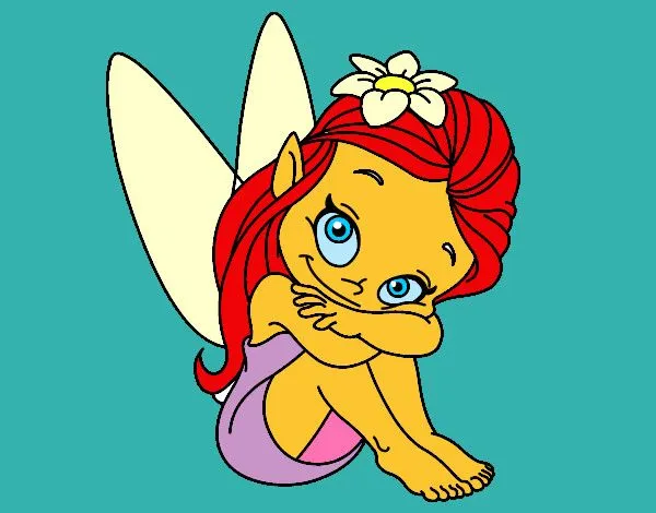 Dibuix de Fada asseguda pintat per Arlet07 el dia 29 de Setembre ...