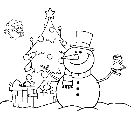 Dibuix de Nadal II per Pintar on-line - Dibuixos.cat Dibuix de Nadal II per Pintar on-line - Dibuixos.cat
