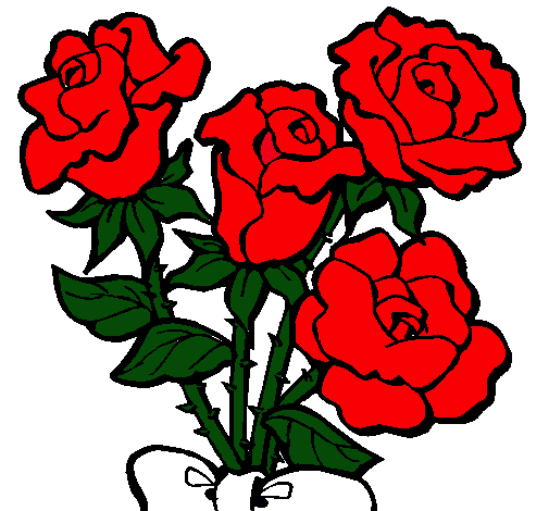 Dibuixos de roses per pintar - Imagui