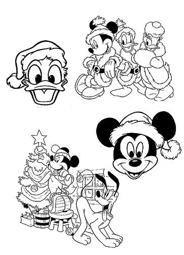 Dibuixos per pintar Nadal » Disney