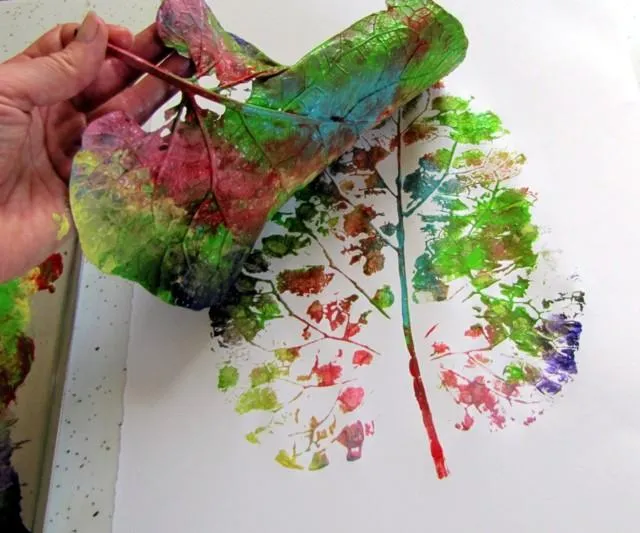 pintar arbres | La Cajita Azul de Rocío