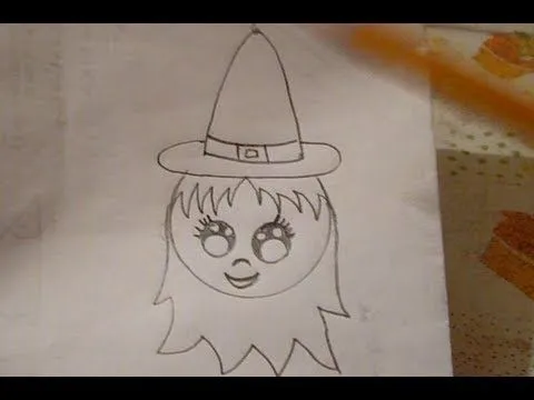 Dibuja una Brujita Fácil Día de Muertos Halloween - YouTube