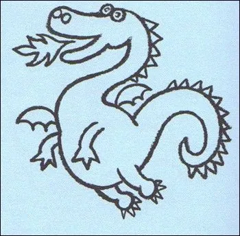 Dibujar personajes de cuentos - Dibuja un dragón