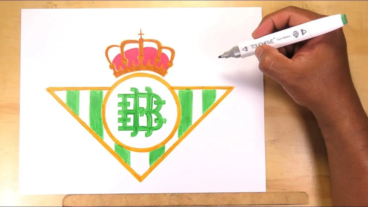 Dibuja el escudo oficial del Real Betis de España - YouTube Dibuja el escudo oficial del Real Betis de España - YouTube