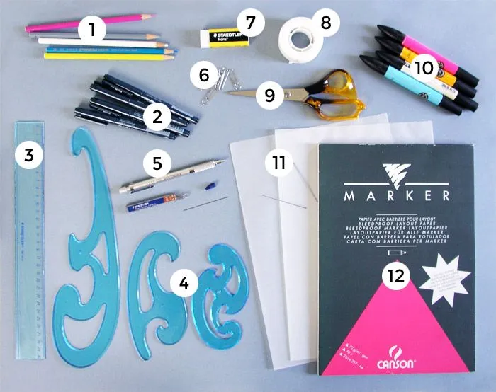 Dibuja tu moda: Día 1Materiales para dibujar | Betsy Costura Dibuja tu moda: Día 1Materiales para dibujar | Betsy Costura