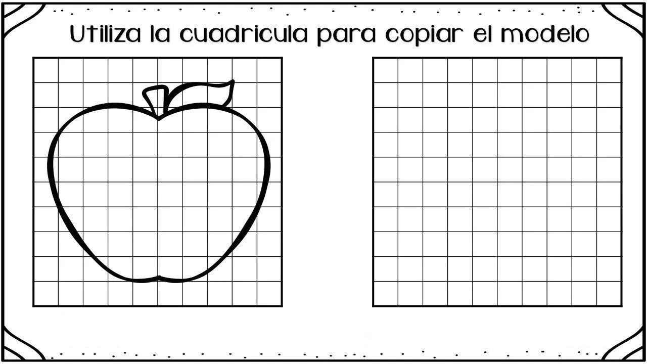 Dibujamos con cuadricula para mejorar la atención Dibujamos con cuadricula para mejorar la atención