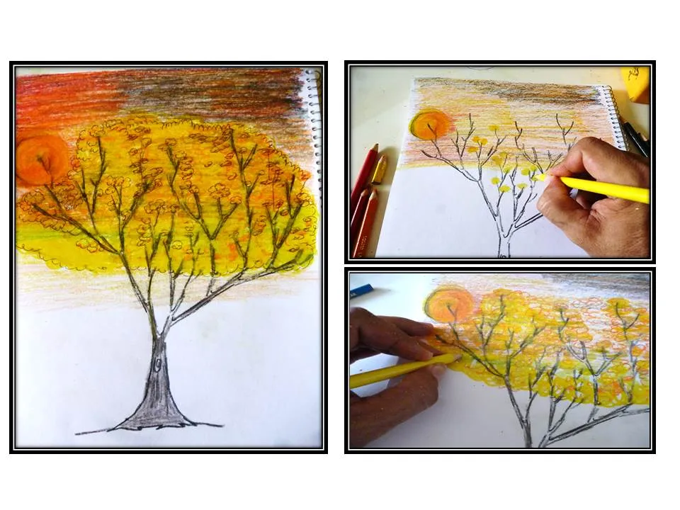 Dibujando un Araguaney al atardecer - Arbol nacional de Venezuela ( Mes de los símbolos nacionales ) ORIGINAL DRAW - por @gaborockstar — Hive Dibujando un Araguaney al atardecer - Arbol nacional de Venezuela ( Mes de los símbolos nacionales ) ORIGINAL DRAW - por @gaborockstar — Hive
