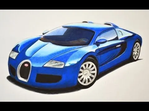 Dibujando carros deportivos: cómo dibujar un Bugatti con colores ... Dibujando carros deportivos: cómo dibujar un Bugatti con colores ...
