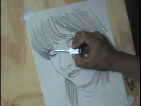 Dibujando a una chica bonita con lápiz de grafito - YouTube Dibujando a una chica bonita con lápiz de grafito - YouTube