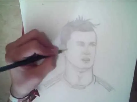 Dibujando a Cristiano Ronaldo 2013 - YouTube