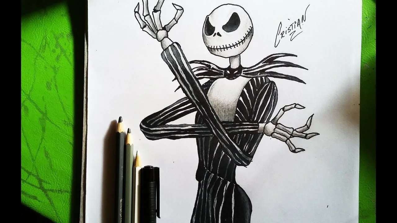 Dibujando a JACK SKELLINGTON (ESPECIAL DE HALLOWEEN) - Drawing JACK  SKELLINGTON - YouTube